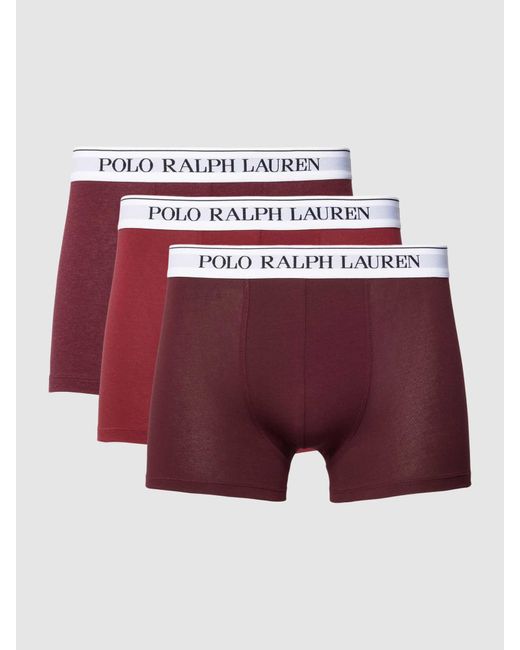 Polo Ralph Lauren Boxershort Met Elastische Band Met Logo in het Red voor heren