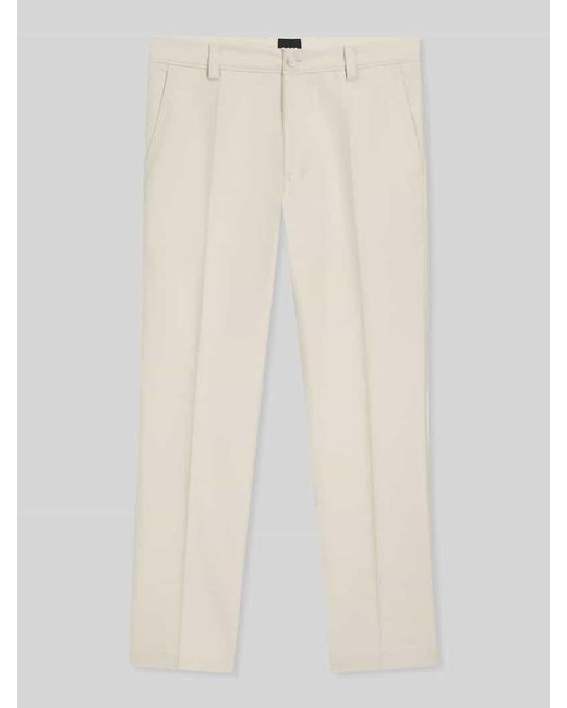 Boss Regular Fit Hose aus Baumwoll-Mix Modell 'C-KENT' in White für Herren