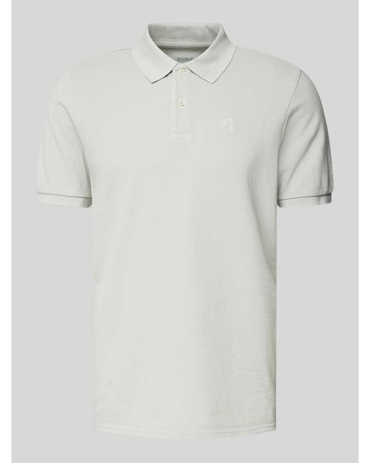 Ecoalf Regular Fit Poloshirt Met Logostitching in het White voor heren