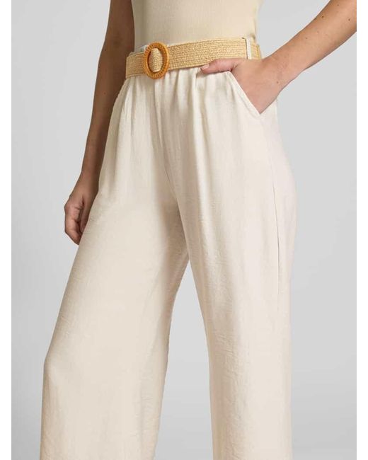 ZABAIONE Natural Stoffhose mit Eingrifftaschen