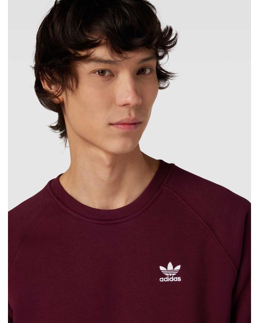 Adidas Originals Sweatshirt Met Raglanmouwen in het Purple voor heren