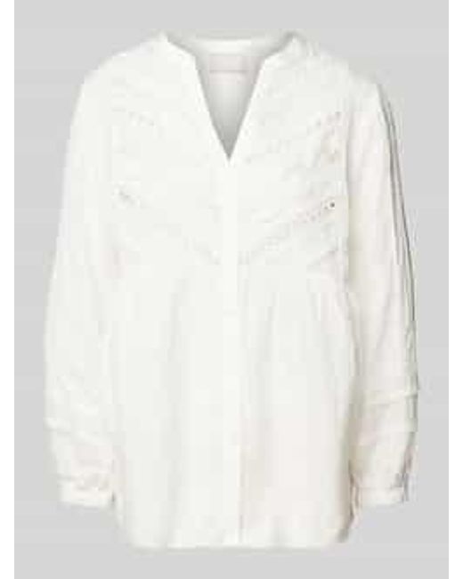 Hemisphere Overhemdblouse Met Knoopsluiting in het White