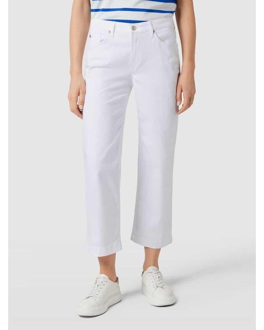 M·a·c Regular Fit Jeans im 5-Pocket-Design Modell 'CULOTTE' in White für Herren