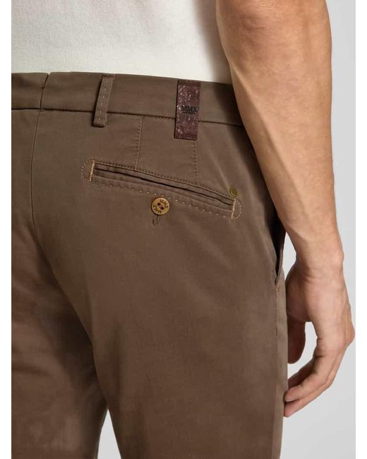 Mmx Chino mit Gesäßtaschen Modell 'Lupus' in Brown für Herren