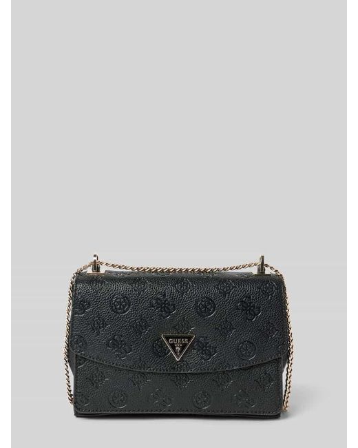 Guess Black Handtasche Mit Strukturmuster Modell 'Cresidia'