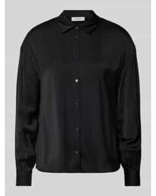 MSCH Copenhagen Overhemdblouse Met Knoopsluiting in het Black