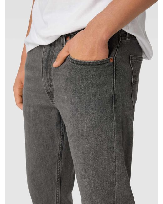 Levi's Slim Fit Jeans Met Stretch in het Gray voor heren