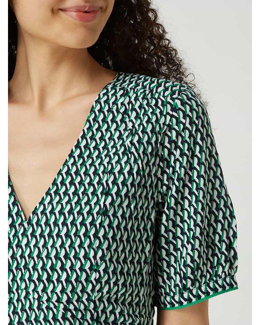 Tommy Hilfiger Green Kleid aus Viskose mit grafischem Muster