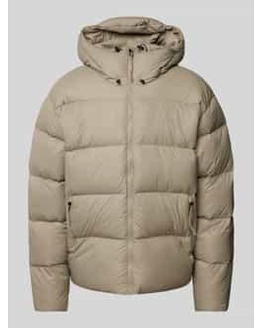Peak Performance Oversized Gewatteerd Jack Met Labelstitching in het Natural voor heren