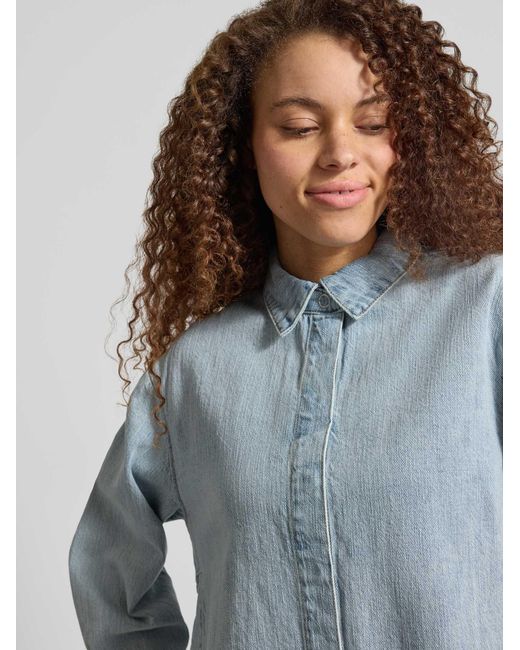 Pieces Spijkerblouses in het Blue
