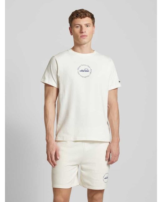 Ellesse T-Shirt mit Label-Print Modell 'MELODI' in White für Herren