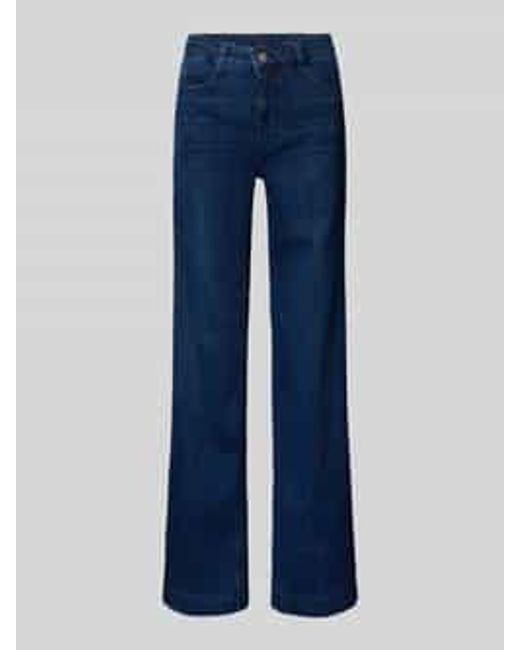 M·a·c Wide Leg Jeans Met 5-Pocketmodel in het Blue