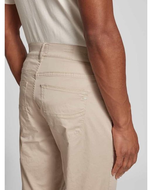 Brax Regular Fit Chino Im 5-Pocket-Design Modell 'Ultralight' in Natural für Herren