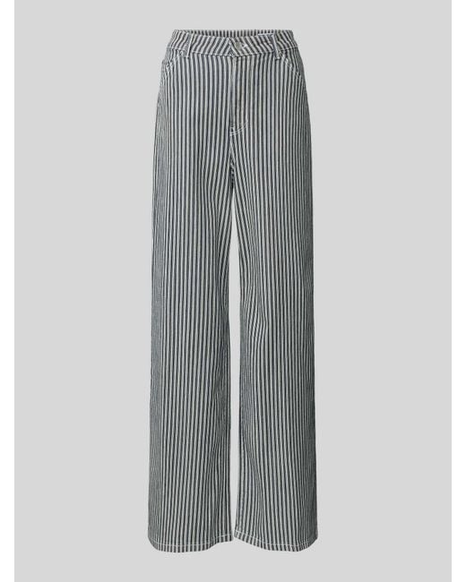 Vero Moda Gray Loose Fit Jeans mit Streifenmuster Modell 'KATHY'