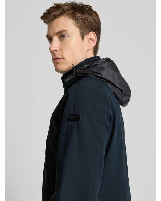 Khujo Jack Met Labelpatch in het Blue voor heren