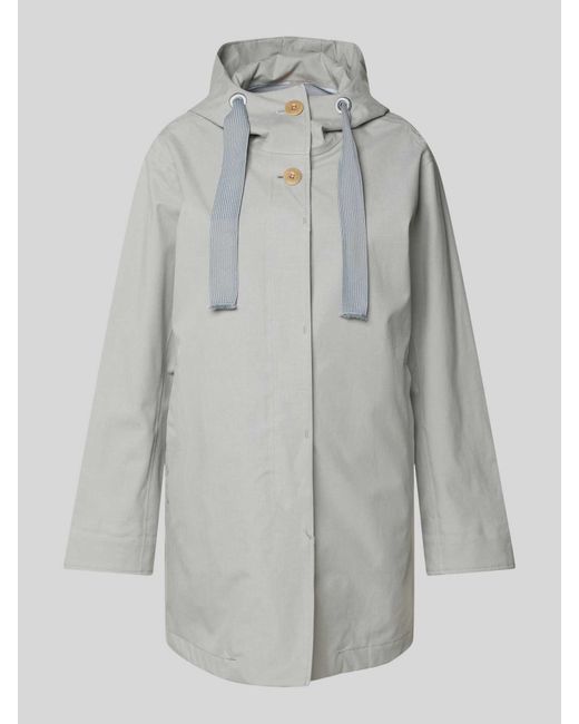G Lab Lange Jas Met Capuchon in het Gray