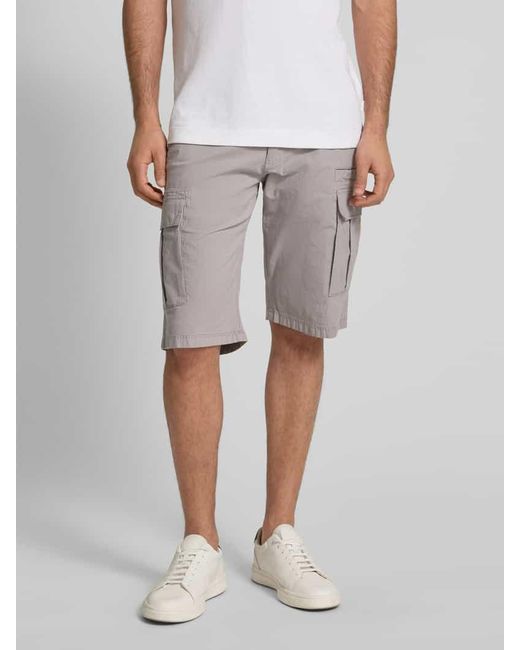 S.oliver Relaxed Fit Cargo-Bermudas aus Baumwoll-Elasthan-Mix in Gray für Herren