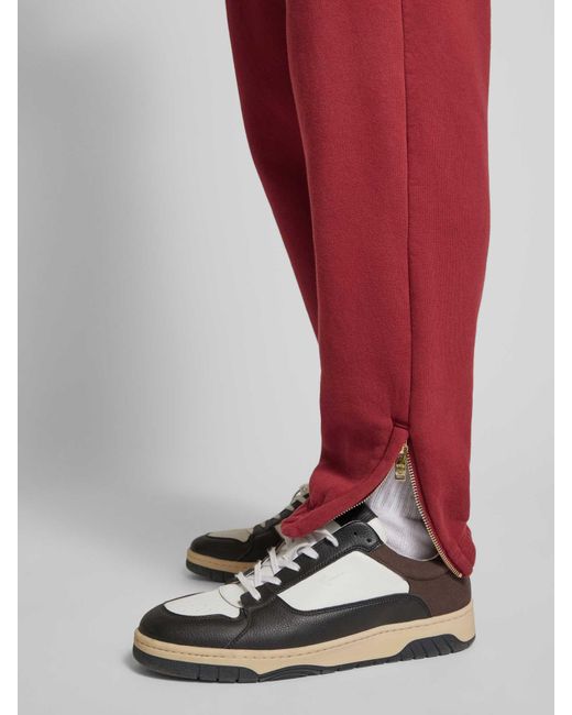 BLKVIS Sweatpants Met Labelstitching in het Red voor heren