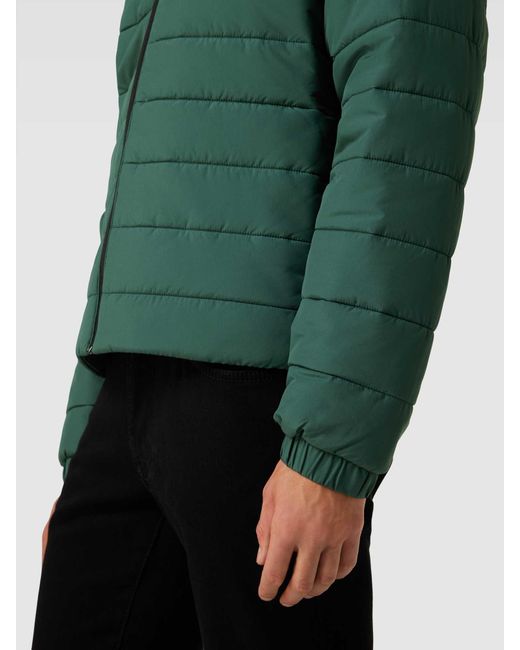 Lacoste Steppjacke mit Label-Stitching Modell 'BLOUSON' in Green für Herren