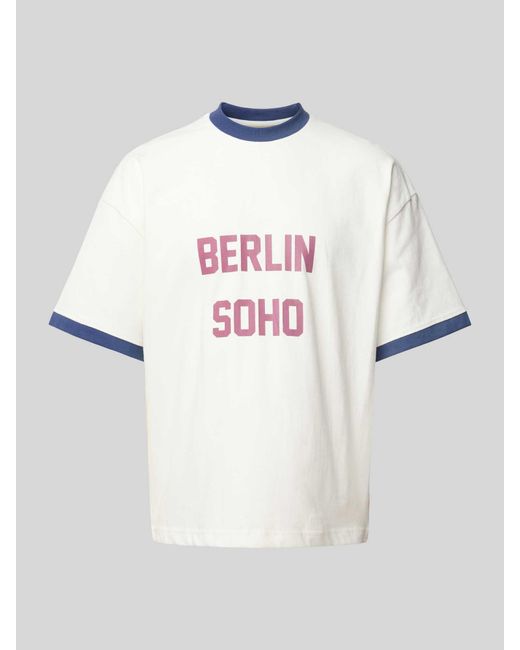 Prohibited T-shirt Met Labelprint in het White voor heren