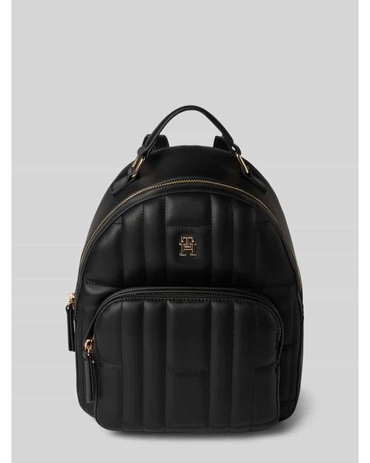 Tommy Hilfiger Black Rucksack mit gesteppter Oberfläche