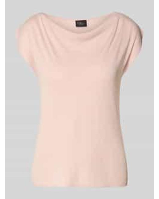 S.oliver Relaxed Fit T-Shirt Van Viscosemix in het Pink