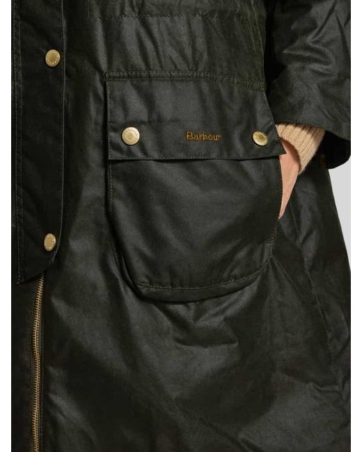 Barbour Black Regular Fit Wachsmantel aus reiner Baumwolle Modell 'MARCY'