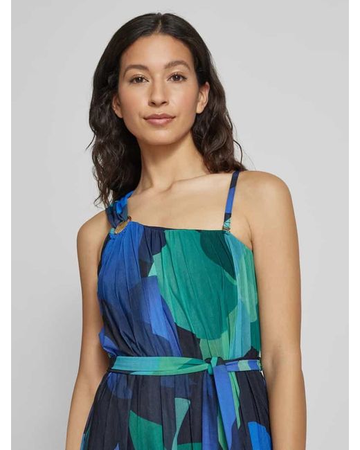 Guido Maria Kretschmer Blue Abendkleid Mit Bindegürtel Modell 'Majella'