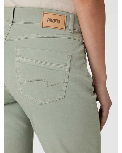ANGELS Green Straight Leg Jeans im 5-Pocket-Design Modell 'Dolly'