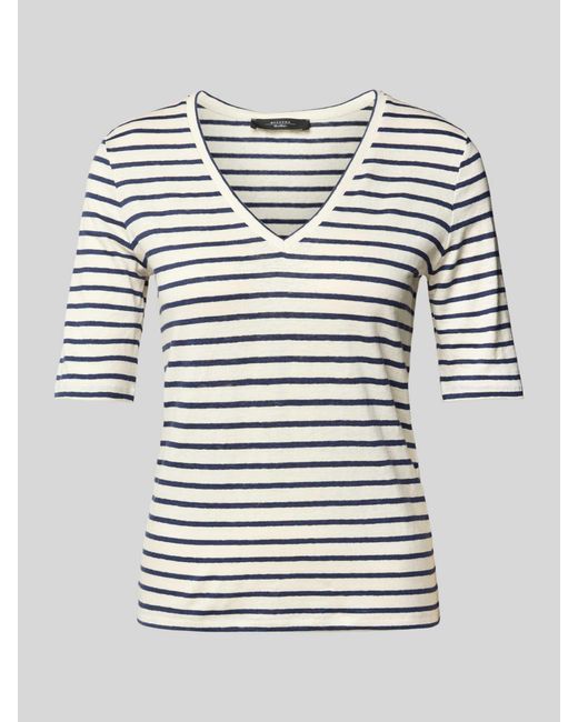 Weekend by Maxmara T-Shirt Met V-Hals, Model 'Opzione' in het Gray
