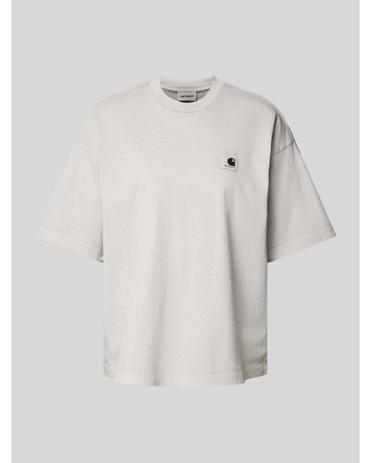 Carhartt Oversized T-shirt Met Labelpatch in het White