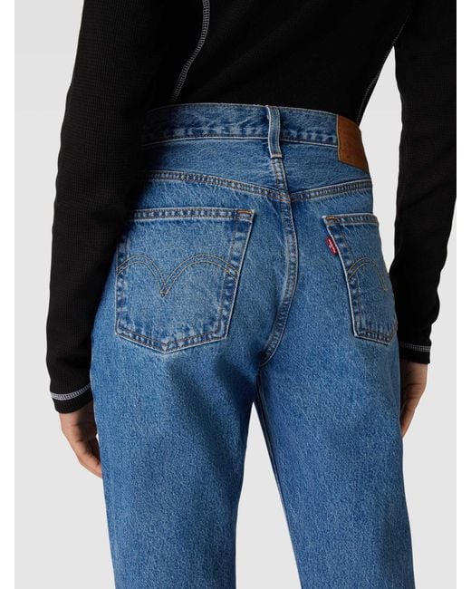 Levi's Korte Jeans Met 5-pocketmodel in het Blue