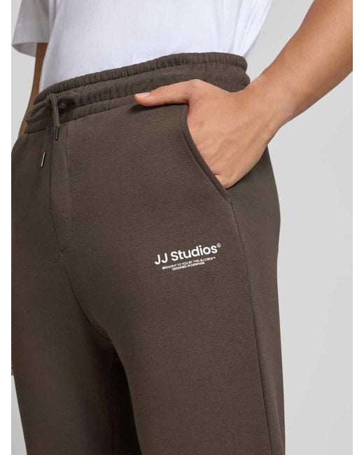 Jack & Jones Regular Fit Sweatpants mit elastischen Bund Modell 'KANE' in Brown für Herren