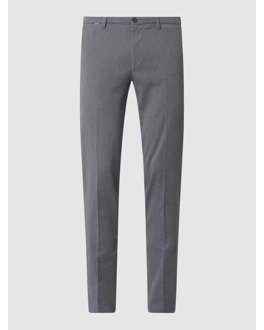 Cinque Slim Fit Stoffen Broek Met Stretch, Model 'Cibrody' in het Gray voor heren