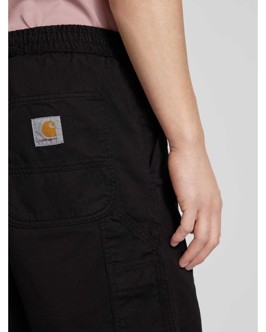 Carhartt Shorts mit elastischem Bund Modell 'FLINT' in Black für Herren