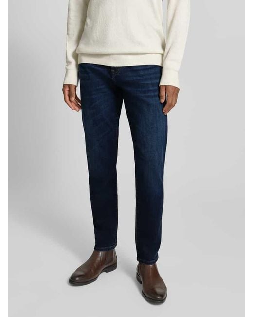 Boss Regular Fit Jeans aus Baumwoll-Mix Modell 'RE.MAINE' in Blue für Herren