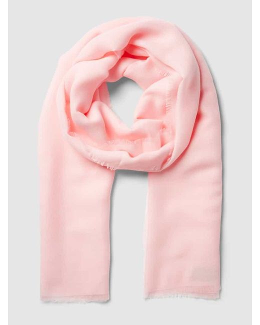 Fraas Pink Schal mit ausgefransten Abschlüssen