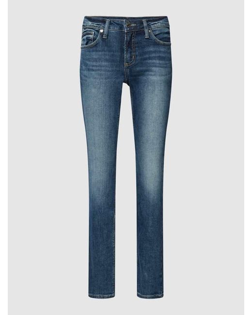 Silver Jeans Co. Blue Straight Leg Jeans im 5-Pocket-Design Modell 'Suki'