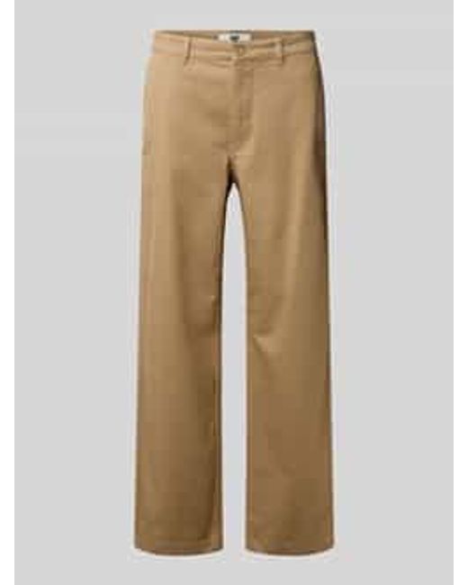 WOOD WOOD Broek Met Achterzakken, Model 'Silas' in het Natural voor heren