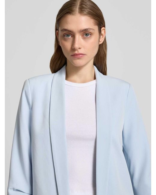 ONLY Regular Fit Blazer Met Gestileerde Paspelzakken in het Blue