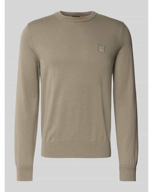 Boss Regular Fit Pullover aus Baumwoll-Kaschmir-Mix MODELL 'KANOVANO' in Multicolor für Herren