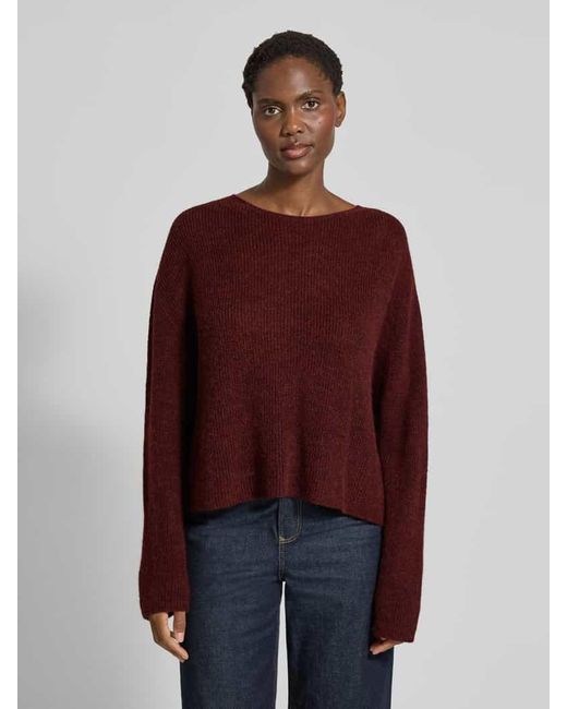 Drykorn Red Strickpullover mit Rundhalsausschnitt Modell 'IMENY'