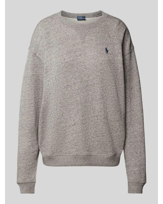 Polo Ralph Lauren Sweatshirt Met Logostitching in het Gray