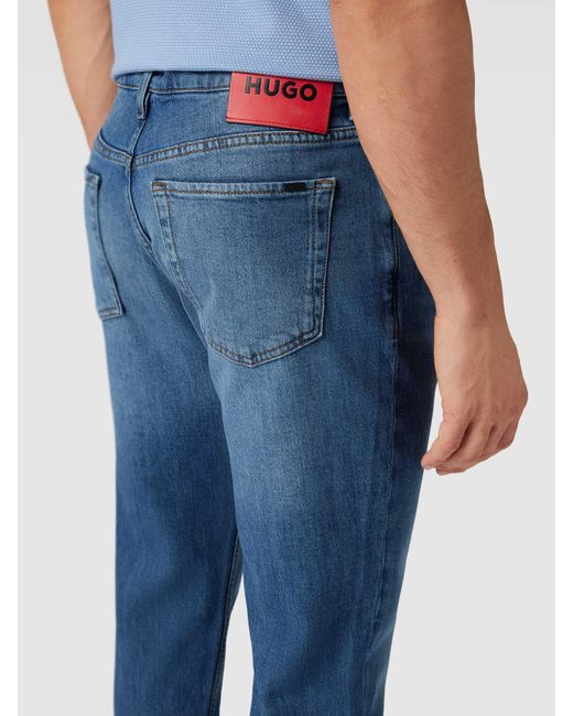HUGO Jeans Met 5-pocketmodel in het Blue voor heren