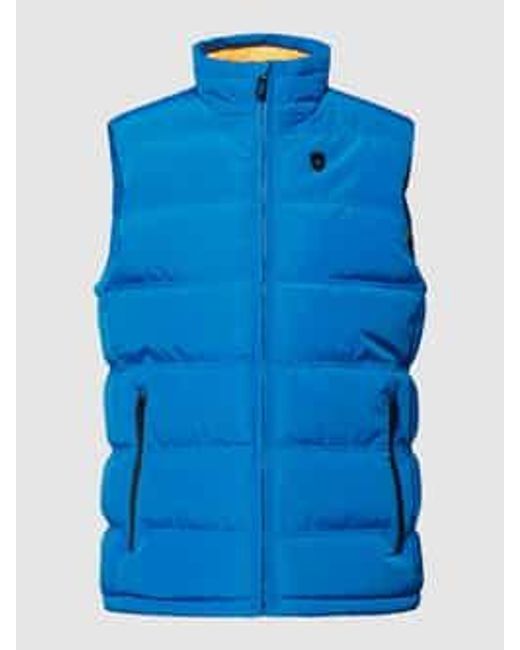 Wellensteyn Regular Fit Bodywarmer Met Labelapplicatie in het Blue voor heren