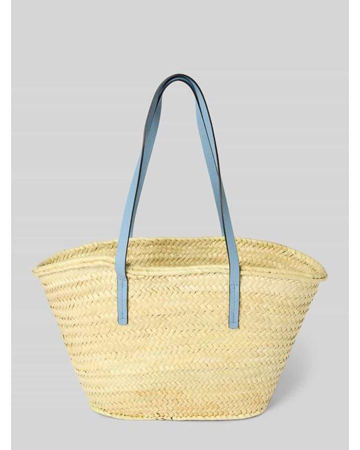 Abro⁺ Blue Shopper mit Label-Detail Modell 'GEMMA'