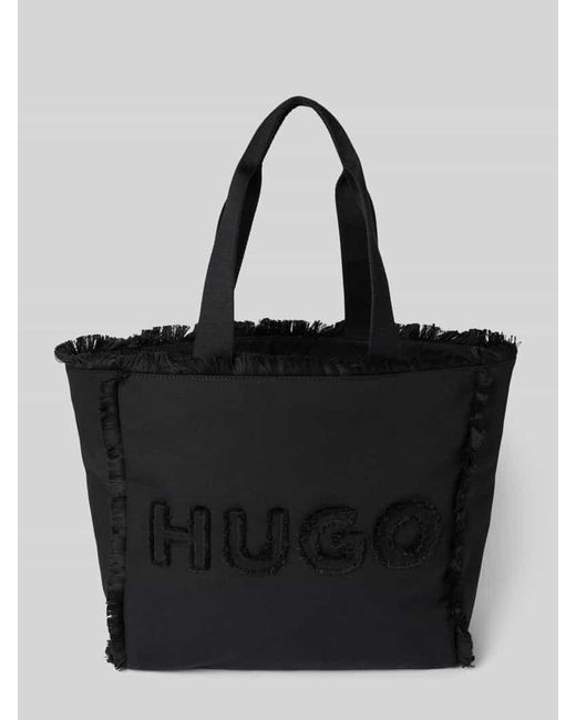 HUGO Black Handtasche mit Fransen