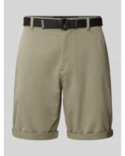 Tom Tailor Regular Fit Chinoshorts Met Riem in het Green voor heren
