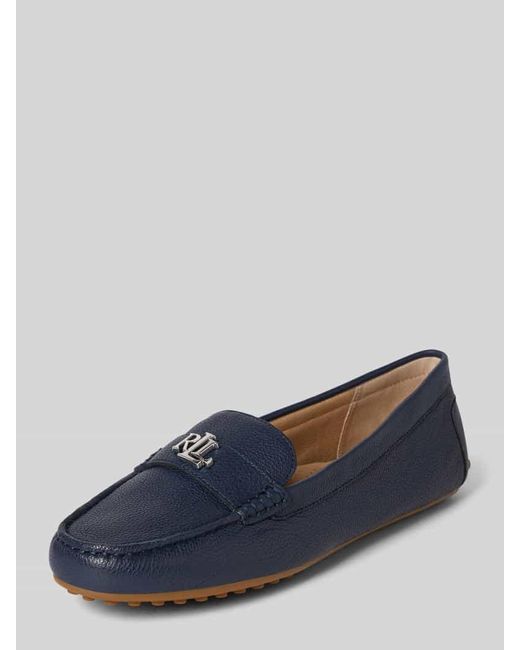 Ralph Lauren Blue Loafer mit Logo-Applikation Modell 'BARNSBURY'
