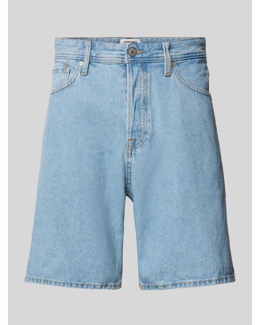 Jack & Jones Loose Fit Jeansshorts im 5-Pocket-Design Modell 'TONY' in Blue für Herren